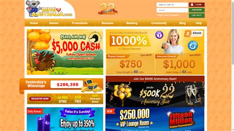 Bingo Australia Casino Bonus