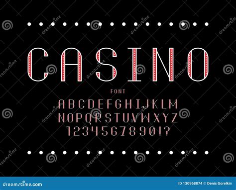 Casino Letra Do Tipo De Letra