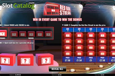Deal Or No Deal Red Box Streak Betsul