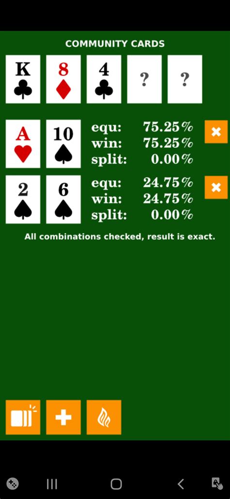 Equidade Poker Calculadora Android