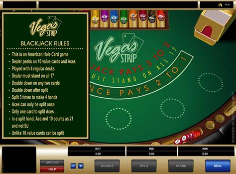 Jogue Vegas Strip Blackjack Online