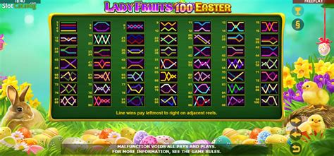 Lady Fruits 100 Easter Slot Gratis