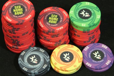 Madeira Personalizada Fichas De Poker