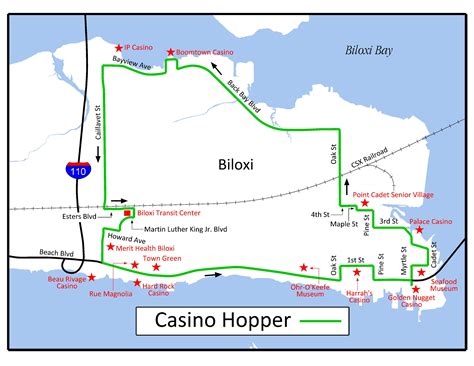 Mapa Da Linha Do Casino Biloxi Ms