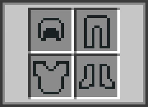 Minecraft Armadura Slots De Identificacao