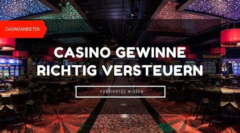 Muss Man Casino Online Gewinne Versteuern
