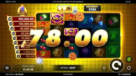 Play 9 Blazing Cashpots Slot