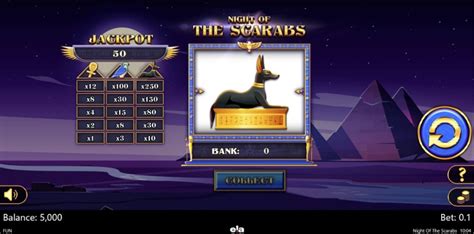 Play Night Of The Scarabs Slot