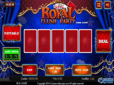 Royal Flush Party Video Poker Betsson