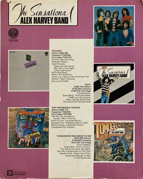 Sensacional Alex Harvey Band Jogo Sala De Bar Blues