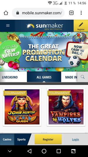 Sunmaker Casino Mobile