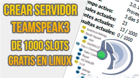 Teamspeak 3 Servidor Gratuito Slots