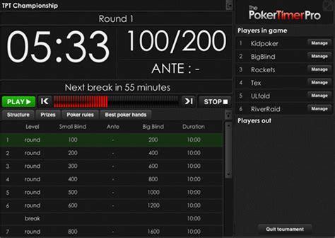 Torneio De Poker Blinds Timer