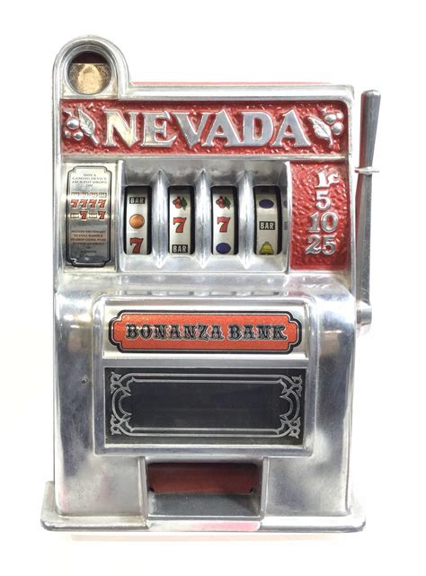 Vintage Nevada Bonanza Banco De Maquina De Fenda